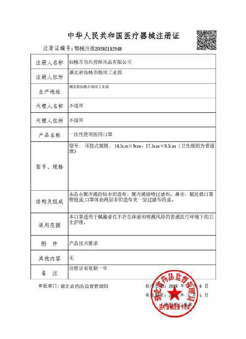 醫(yī)療器械許可證